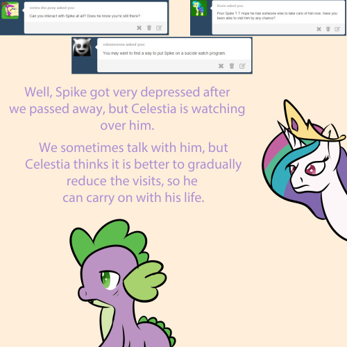 asktheghostlysix:  <Twilight Sparkle> Poor assistant…  Poor Spikey T-T