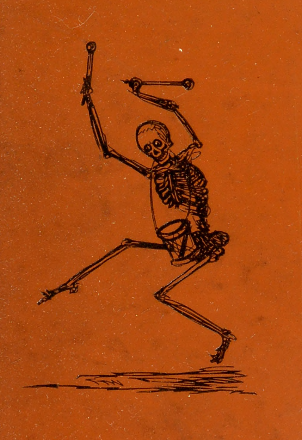 nemfrog:Death bangs a drum. The dance of death in painting and in print. 1887. Cover