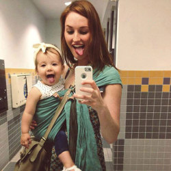 utterly-insane-panda:  tastefullyoffensive:  beben-eleben:  Like Mother, Like Daughter  Previously: Like Father, Like Son  Mom with the pinup look- that’ll be me. Hahaha 