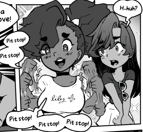 caffeccino:I wanted to  share some of my favorite moments from chapter 3 of Apex Limit! You can check it out on my Patreon! There’s a lot of fun stuff! 😎😎😎