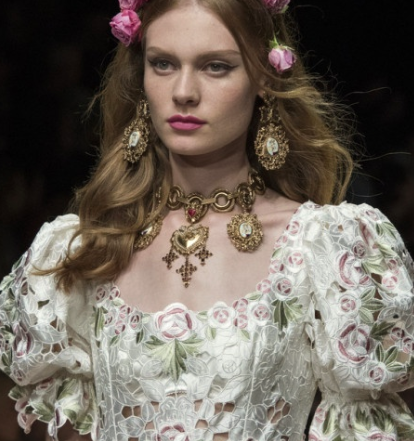flowerfairyballerina: [dreamily marries my romeo in this look] ~ dolce &amp; gabbana ss19