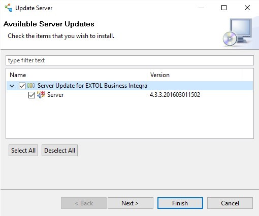 Available Server Updates EBI Clarify Server