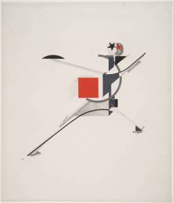 rosswolfe:  El Lissitzky, The New Man (1923) via Victory over the sun, a futurist opera (1913) 