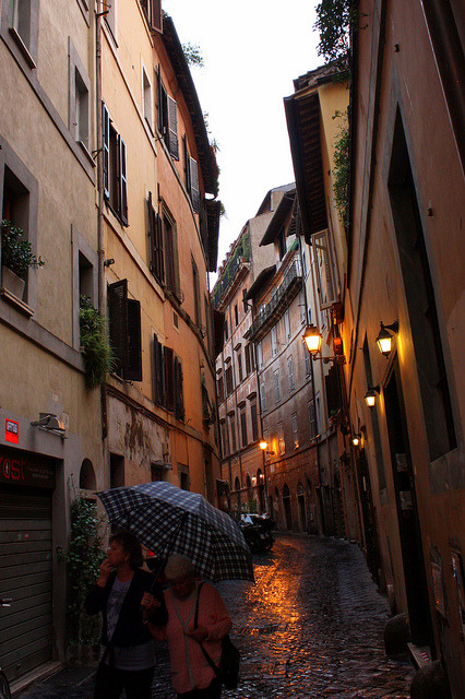 dreams-of-cities: A little rain in Rome by ChloeFaith on Flickr.