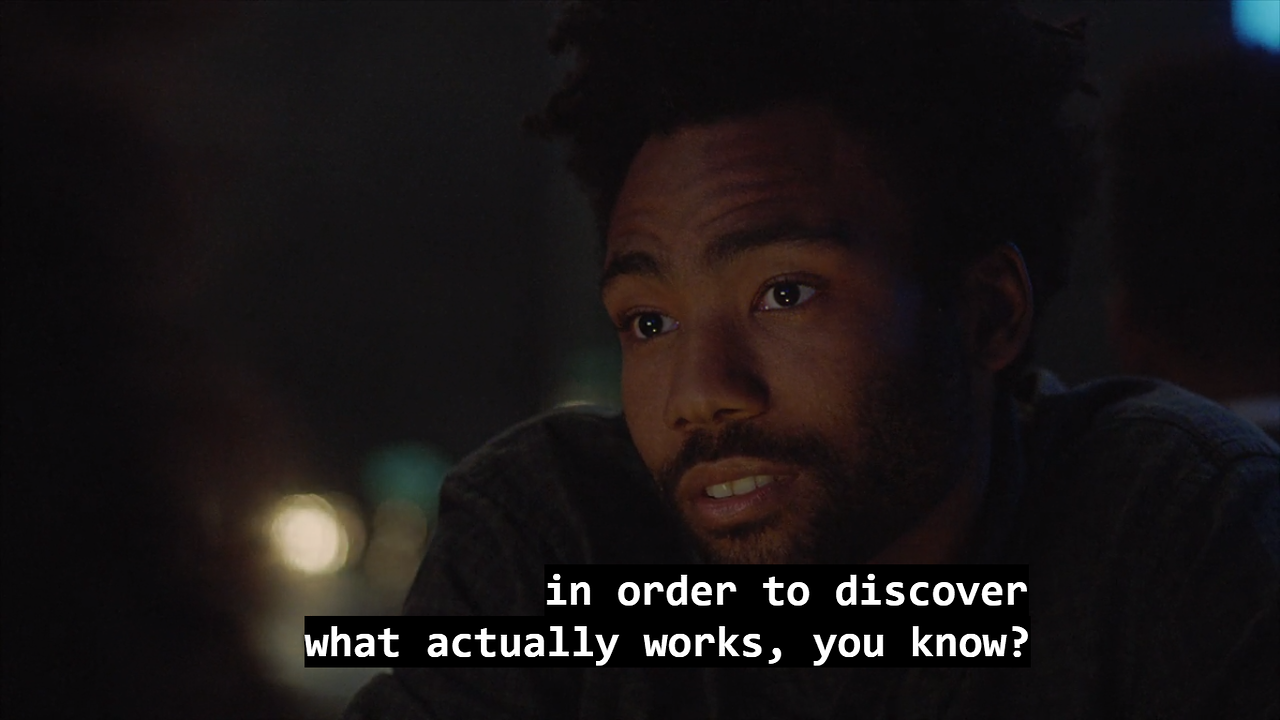 citywithnochildreninit:[“Go for Broke”, Atlanta, Donald Glover, 2016]