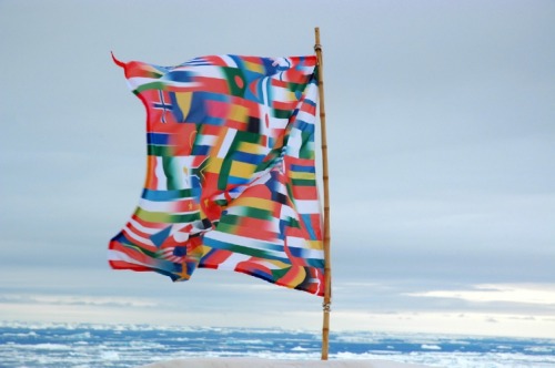 Lucy Orca: Antarctic Village, No Borders, Métisse FlagFrom February to March 2007, travelling from B