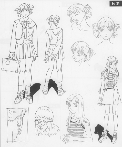 Character designs from Yasuomi Umetsu’s Kite (1998).