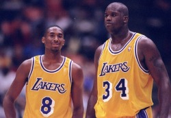 thelakersshowtime:  Kobe & Shaq through