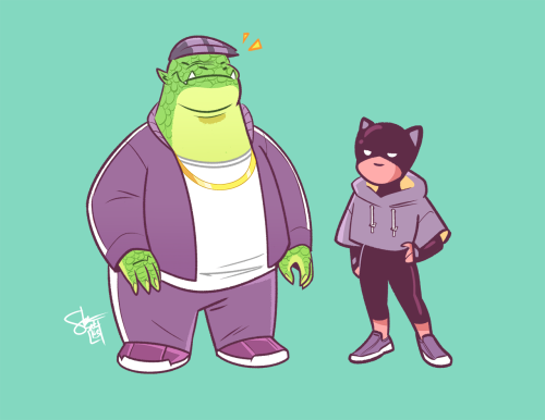 comickergirl:  Croc and Selina from Cliff