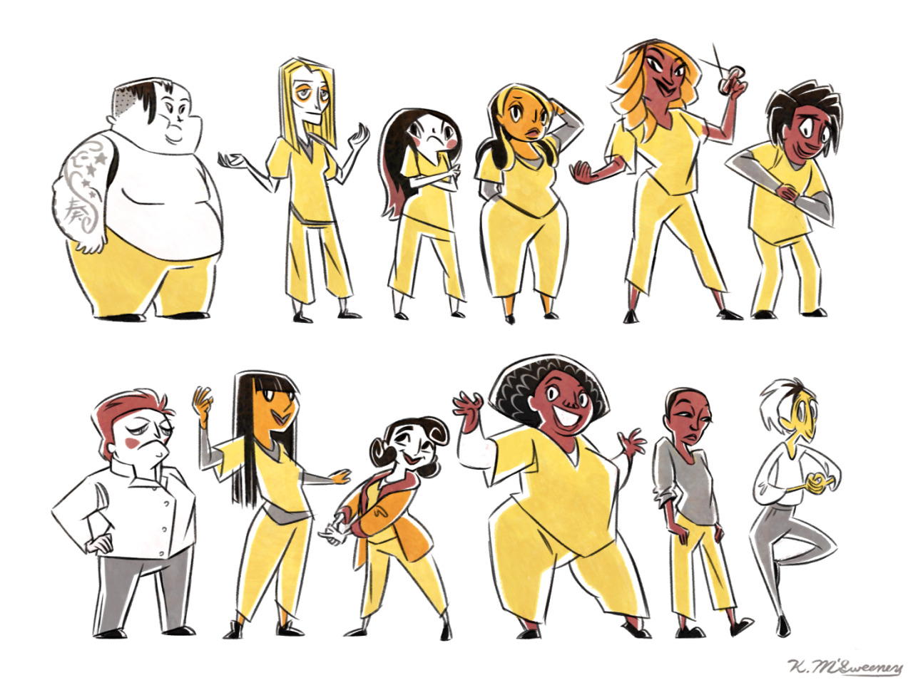 kelseymcsweeney:  Orange is the New Black! I loved season three! I was going to draw