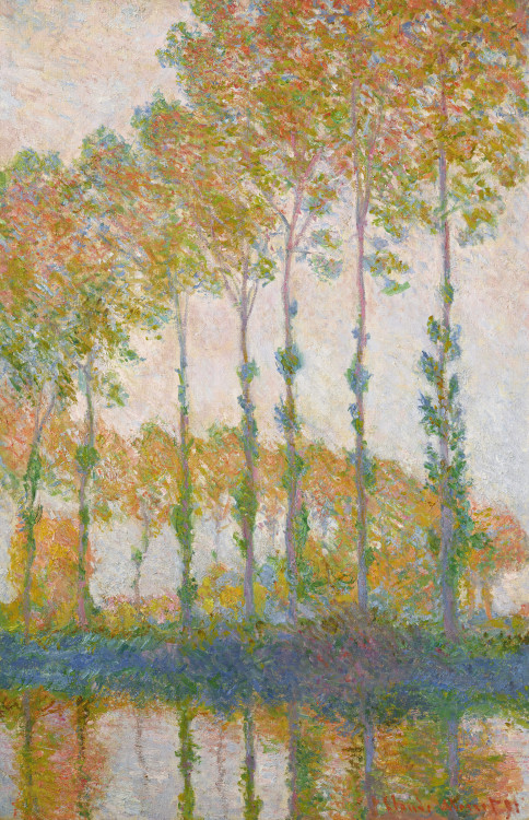 Claude Monet (1840-1926) - Peupliers au bord de l’Epte, automneOil on canvas. Painted in 1891.39.75 