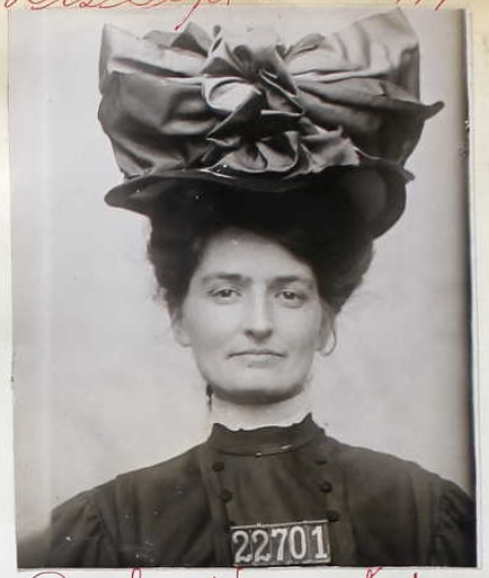 yeoldenews:  Bertha Boronda (from the first San Quentin photo set I posted) was sentenced to five years in prison for “Mayhem” in 1908. What’s “Mayhem” you ask? Apparently in Bertha’s case, it’s cutting off your cheating husband’s penis
