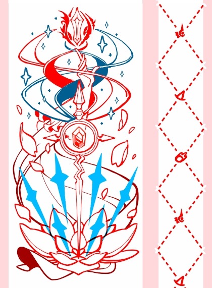 mightier:casters (WIP)Red mage, blue mage, black mage.. summoner?! Some designs for a tape / enamel 