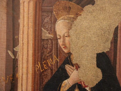  Giovanni Angelo d’Antonio - The Annunciation. Detail. 1456 - 1458 