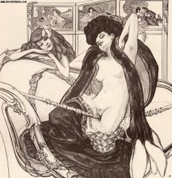 thepsychailife:  “Franz von Bayros was a Croatian artist who studied art at the Vienna Academy of Fine Arts. A child of the Victorian era, Bayros drew some of the most provoking sketches of his time and some of the most famous sex illustrations of ours.