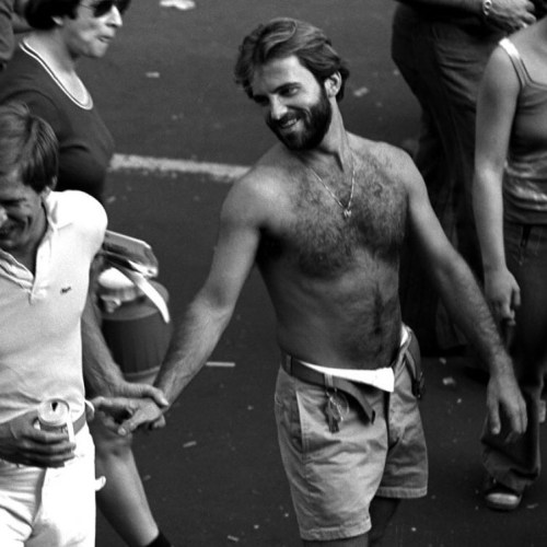 photos by Hank O’Neal, Pride, NYC, c. 1977. Christopher Street Stories The photographer, Hank O’Nea