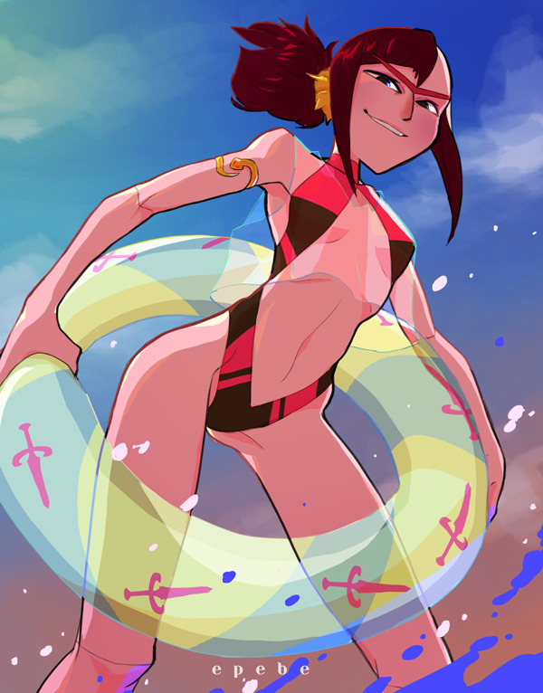 epebe: Beach Rubellite! She probably just murdered something in that shallow water