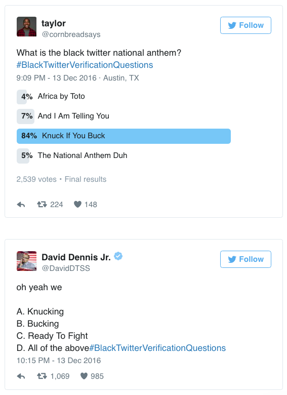 ladynakia:  the-movemnt: #BlackTwitterVerificationQuestions is Black Twitter’s