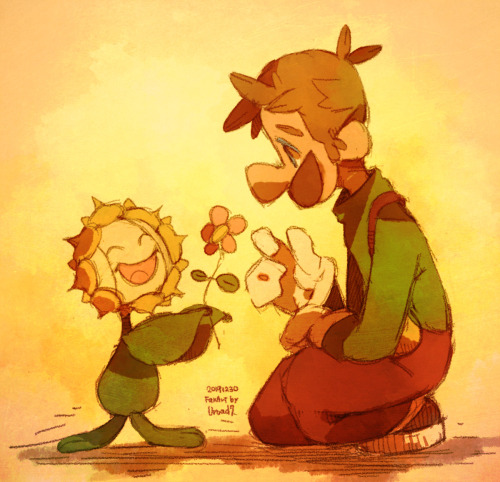 uroad7: Luigi and Sunflora. by Uroad7 Oh my heart