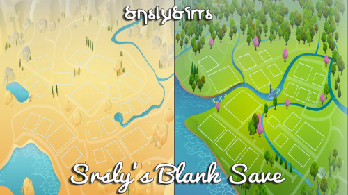 srslysims:**Srsly’s Blank Save - All Worlds**I keep getting asks about the blank world that I use. S