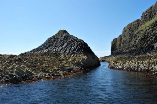 Staffa and Fingal’s cave, Inner Hebrides, Scotland. Photos taken last week, when we had the chance t