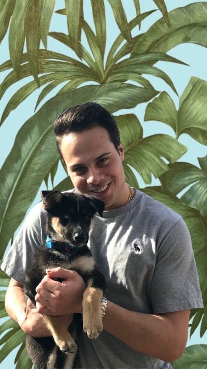 yeeah-nah: Auston and my baby boy Cider r u kidding didn’t know which colour I wanted to use so here