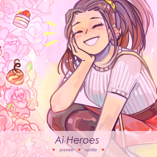 preview of my TodoMomo piece for the @aiheroes - a Valentine’s Day zine ❤❤❤ you can check out the zi
