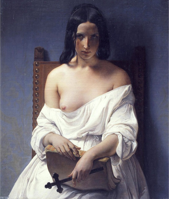 surrealappeal:  Francesco Hayez, Meditation on the History of Italy, 1850. 