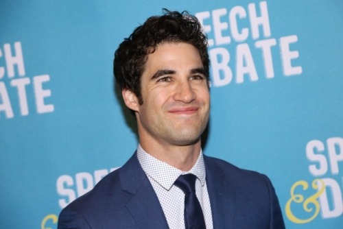 dailybroadwaybeauties:Darren Criss at the premiere of Speech & Debate