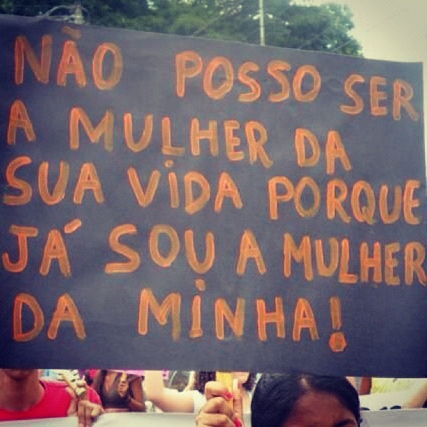 "Por onde for, quero ser seu par."