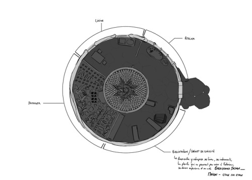 Very rough and early designs for the house/temple in the Oasis.