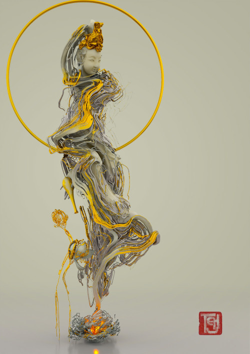 Sex artissimo:  guanyin by te huMachine Rendering pictures