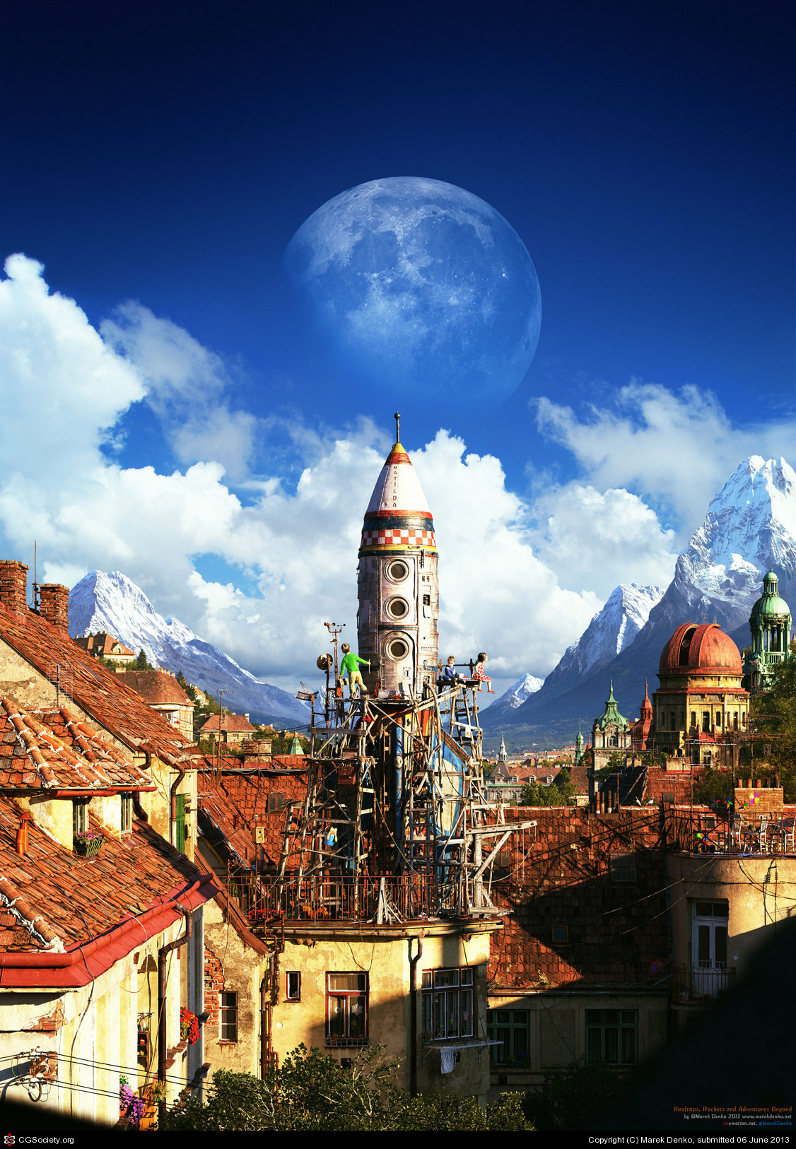 gameraboy:  Rooftops, Rockets and Adventures beyond by Marek Denko  Awesome!