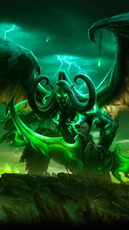 Illidan Stormrag, World of Warcraft: Legion, demon, online game, 720x1280 wallpaper @wallpapersmug :