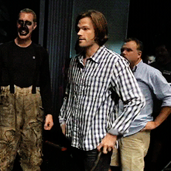 itsajensenthing:  J2 behind the scenes of Supernatural’s 200th episodebonus: 