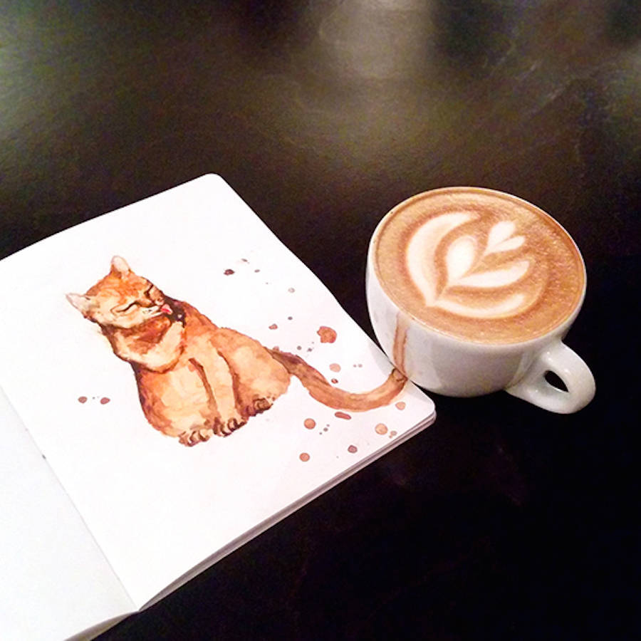 sweettart-cosplay:  kazechama:  asylum-art-2:  The Coffee Cats  by Elena Efremova