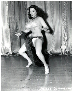 Blaze Starrfrom A 50’S-Era Photo Series Shot By Irving Klaw..