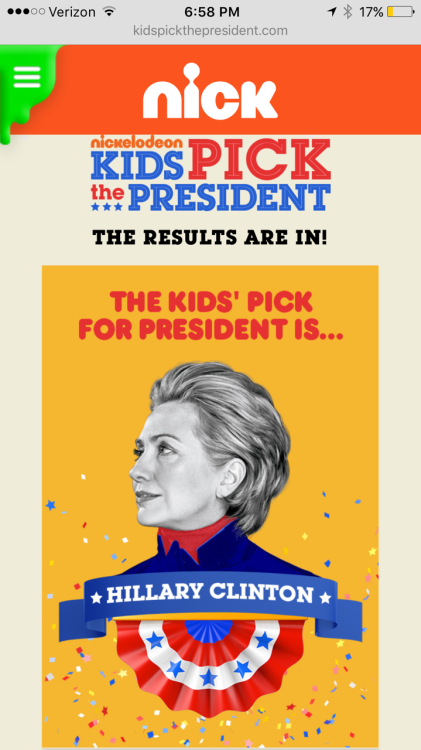 modernmadkat:  This just in, the kiddos who are beautiful innocent souls voted Hillary please don’t let them down   This just in, kids have better judgement than the majority of white american adults