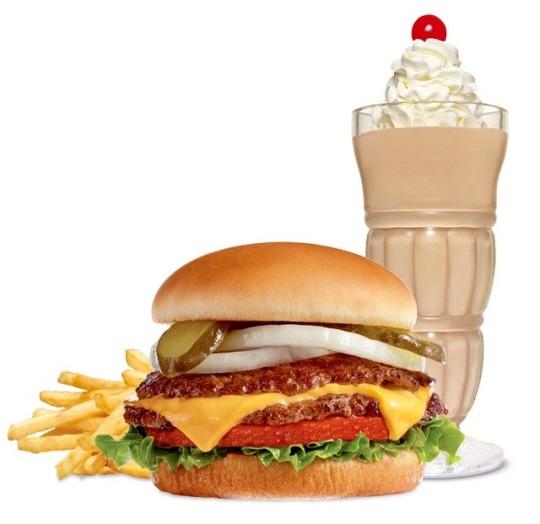 cravingsatmidnight:  Burger & Chocolate Shake