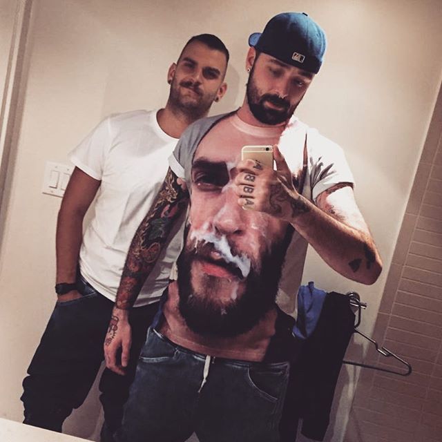 beardburnme:  “JUST US BROS (@delstamp)  drink your milk 🍼🍼🍼🍼🍼🍼🍼”