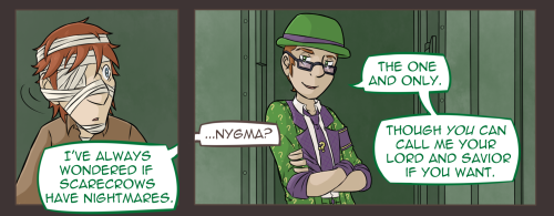 Lost and Found (Riddler/Scarecrow) -  Page 8First page | Previous pageA moment of silence for E