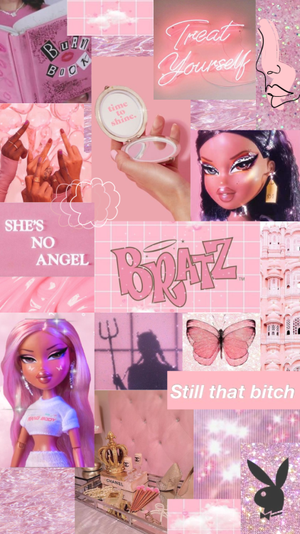 Wallpaper Bratz Pink Baddie Aesthetic - pic-flamingo