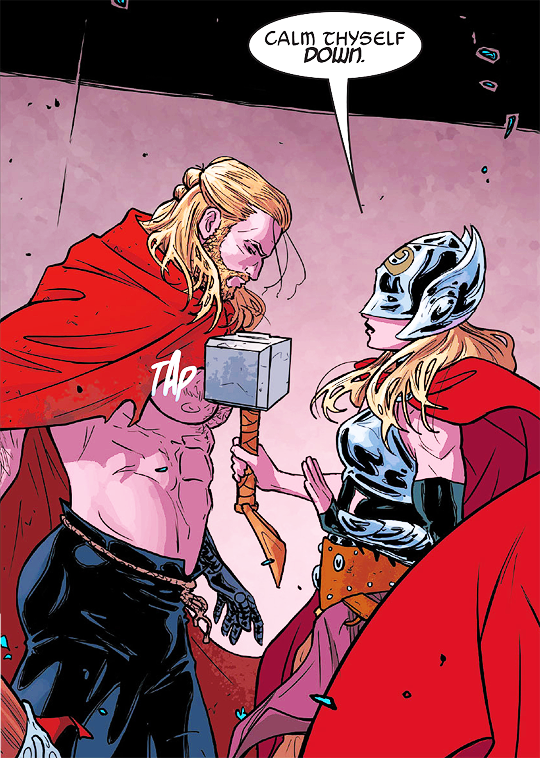 hxcfairy:Calm thine tits, Odinson. Thor #4 (2015) 