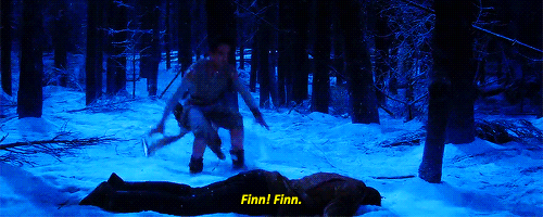 ahs0kas:Rey and Finn concerned about each other after being injured by Kylo Ren.