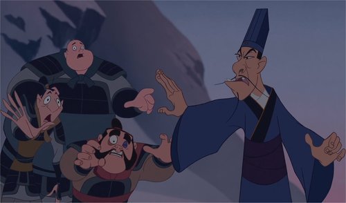 dracophile: the-ice-castle:  You know, one thing i like about Mulan is how Yao, Ling and Chien Po don’t really seem to care about the fact that Mulan is a girl. I mean, when they find out, they are visibly perplexed  But even so, they rush and try to