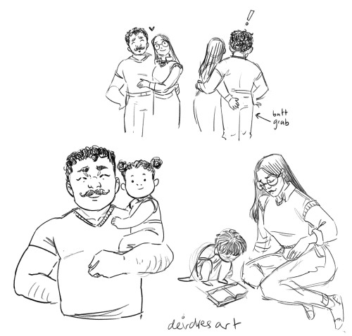 kallistoi:elldritch-horror:deirdresart: m-married people @darlingofdots[image description: a serie