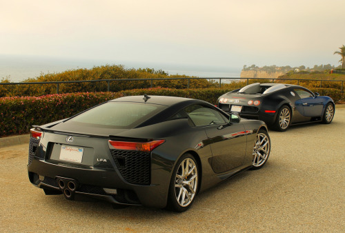 automotivated:  Lexus LFA and Bugatti Veyron (by MalhaarAutoPhotography) 