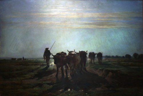 Constant Troyon - Oxen on their way to work (1855)