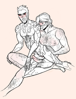 maskonpantsoff:I got commissioned to draw McGenji by my friendo, and I’m just so glad. Thanks again dude!!!!