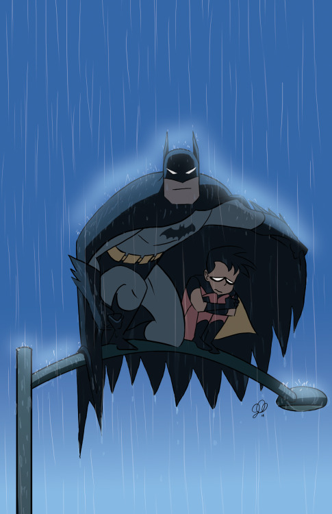 tinyredbird:killertune:Batman & Robin print I’ll be selling at Wondercon!OH MY GOD I WISH I COUL